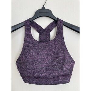 Lululemon Women’s Fast Free Nulux Bra Salt Dark Mystic Shade Purple EUC Size 8